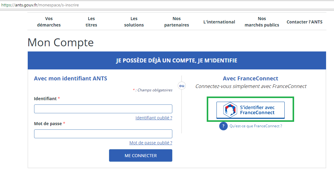 Mon Compte | How do I register my vehicle on the ANTS website? | EUROCOC