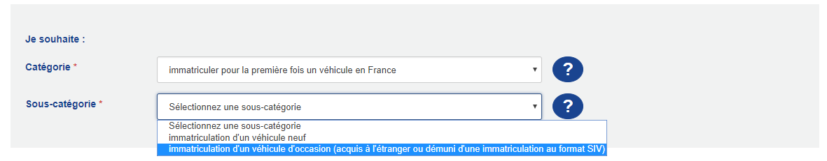 categorie | How do I register my vehicle on the ANTS website? | EUROCOC