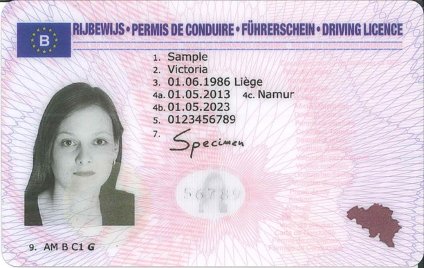 Driving licence | Onboard documents in Belgium | EuroCoc