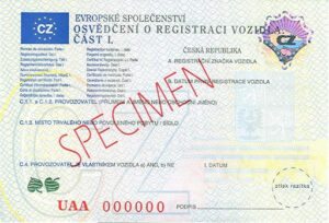 How To Read The Czech Republic Vehicle Registration Certificate